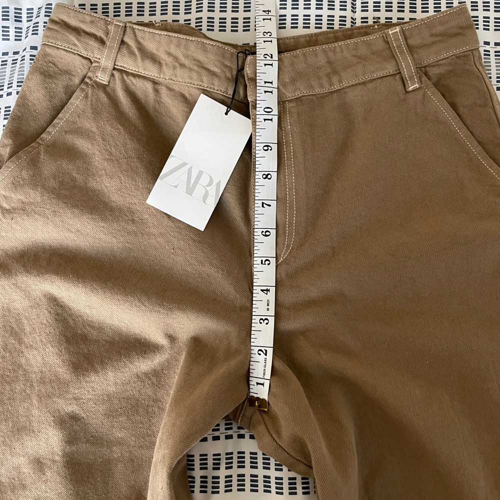 ZARA FULL LENGTH CARGO PANTS - Picture 13 of 14